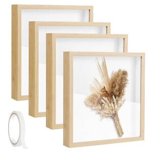 Set of 4  Wood Shadow Box Frames